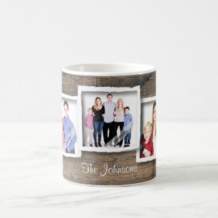 Custom Photo Collage Family, Square Photos Coffee Mug