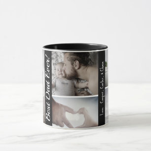 Custom Photo Collage Father's Day Mug