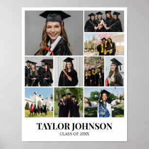Custom Photo Collage Grid 10 Pictures 11x14 22x28 Poster