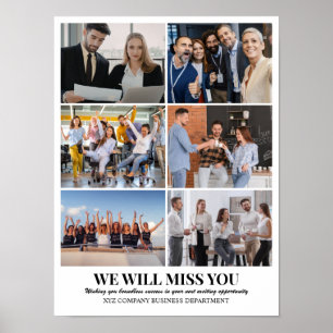 Custom Photo Collage Grid 6 Pictures 12x16 18x24 Poster