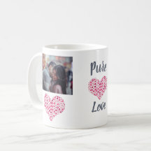 Custom Photo Collage Heart Love Mug