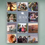Custom Photo Collage Instagram Class Of Graduation Planner<br><div class="desc">Trendy and modern, Instagram friendly photo collage with a dusty blue backdrop and grad cap illustration has a space for the student's name as well as for the name of the school. Customize with your favorite photos and start the year right with a personalized planner that will surely lighten your...</div>