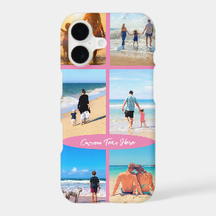 Custom Photo Collage iPhone Case Personalised Text