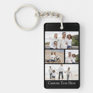 Custom Photo Collage Key Ring