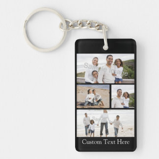 Custom Photo Collage Key Ring