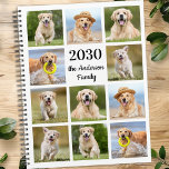 Custom Photo Collage Modern Create Your Own Yearly Planner<br><div class="desc">Custom photo collage calendar planner. Our fun photo planner has 11 photos to personalise and name. Design is on front and back. Customise with family photos, favourite kids pictures, pet photos, and all your dog photos! COPYRIGHT © 2022 Judy Burrows, Black Dog Art - All Rights Reserved. Custom Photo Collage...</div>