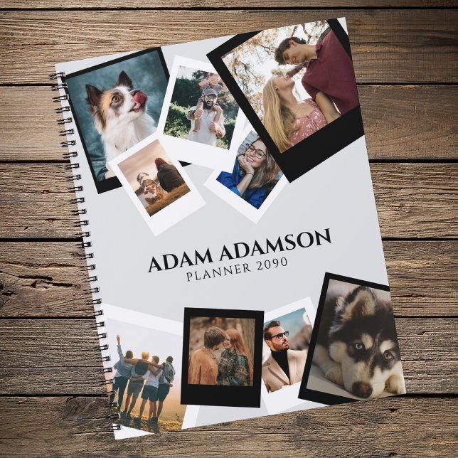 Custom Photo Collage Modern Family Friends  Planner (Creator Uploaded)