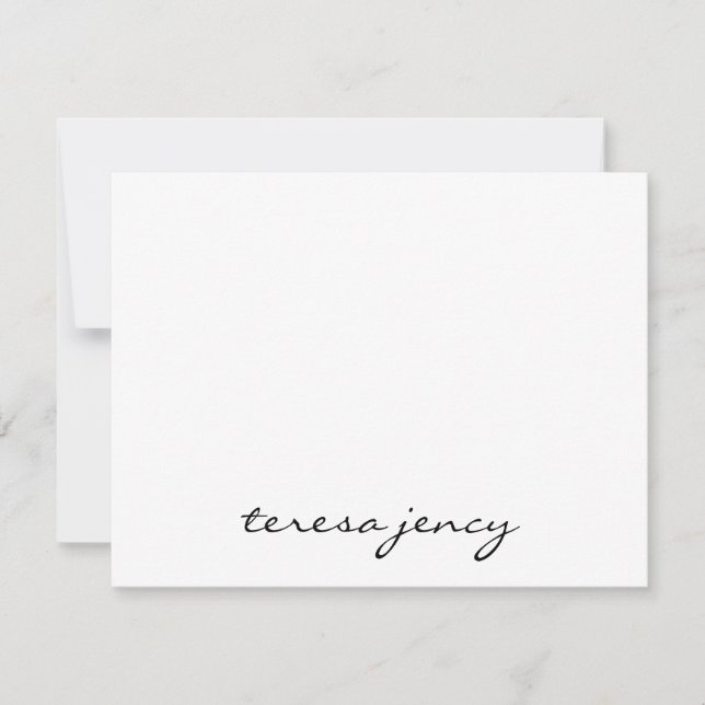 Custom Photo Collage | Modern Minimal Monogram  Card (Front)
