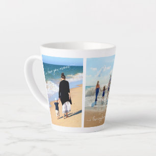 Custom Photo Collage Mug Text - I Love My Family