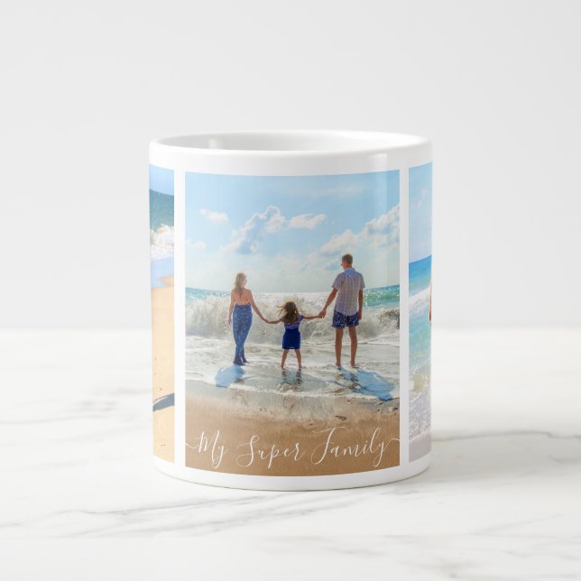 Custom Photo Collage Mug Your Super Family Photos (Front)