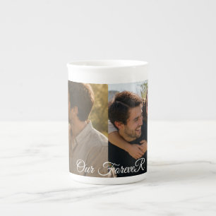 Custom Photo Collage Name Mug - Couple Gift