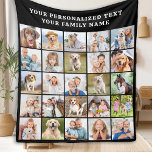 Custom Photo Collage Personalised Black 25 Picture Fleece Blanket<br><div class="desc">Cosy Memories Photo Collage Blanket Wrap yourself in warmth and cherished memories with our Cosy Memories Photo Collage Blanket. This beautifully crafted blanket is designed to showcase 25 of your favourite photos, making it the perfect personalised keepsake for any occasion. Key Features Modern and Simple Design: Our blanket features a...</div>