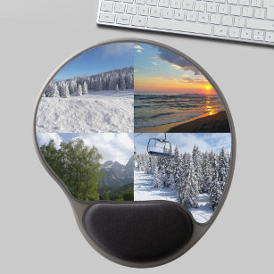 Custom Photo Collage Personalised Gel Mousepad Gel Mouse Mat