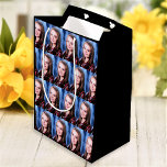 Custom Photo Collage Personalised Medium Gift Bag<br><div class="desc">Upload a photo, and easily create your personalised gift bag. Click CUSTOMIZE FURTHER to change the background colour. You can TRANSFER this DESIGN on other Zazzle products and adjust it to fit most of the Zazzle items. Standard Studio designs are made in high-resolution vector graphics for a professional print. Thank...</div>