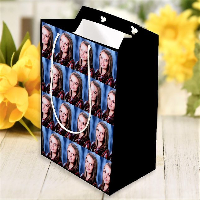 Custom Photo Collage Personalised Medium Gift Bag (Creator Uploaded)