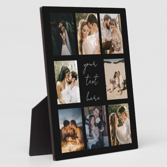 Custom Photo Collage Personalised Picture Family Plaque (Side)