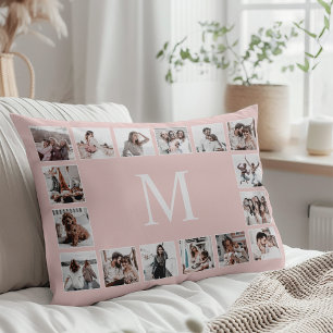 Custom Photo Collage Personalised Pink Pillowcase