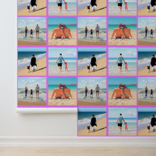 Custom Photo Collage Personalised Your Own Design Wallpaper