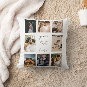 Custom Photo Collage Personalized Picture Family Cushion