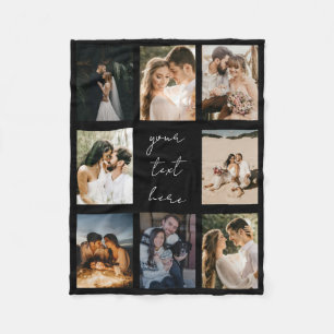 Custom Photo Collage Personalized Picture Family Fleece Blanket