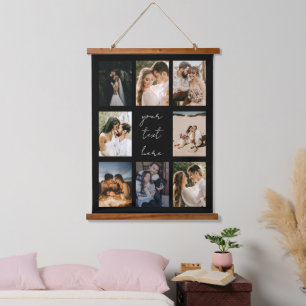 Custom Photo Collage Personalized Picture Family Hanging Tapestry