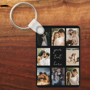 Custom Photo Collage Personalized Picture Family Key Ring