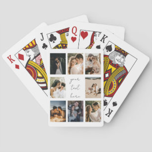 Custom Photo Collage Personalized Picture Family Playing Cards