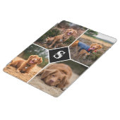 Custom Photo Collage Pet Dog Cat Monogram Photo iPad Cover (Side)