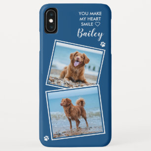 Custom Photo Collage Pet Dog Cat Quote Cute Photo iPhone XS Max Case