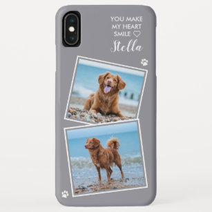 Custom Photo Collage Pet Dog Cat Quote Cute Photo Case-Mate iPhone Case