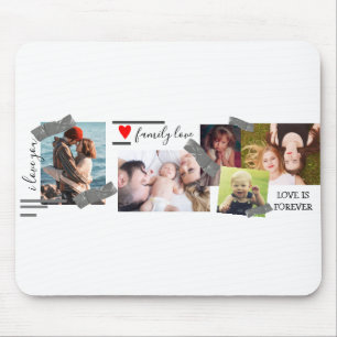 Custom Photo Collage Picture Template Personalised Mouse Mat