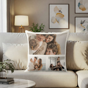 Custom photo collage pillow, Personalized photo  Cushion