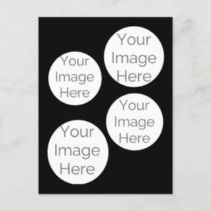 Custom Photo Collage Postcard – 4 Photo Template 