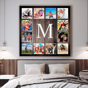 Custom Photo Collage Rustic Farmhouse Family