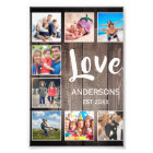 Custom Photo Collage Rustic Farmhouse Love Family