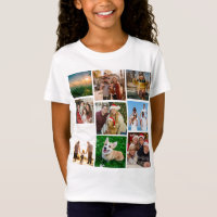 Custom Photo Collage Shirt, Custom 9 Photos