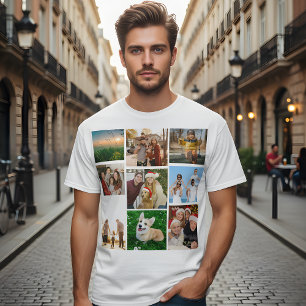 Custom Photo Collage Shirt, Custom 9 Photos T-Shirt