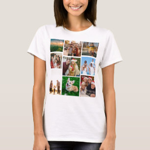 Custom Photo Collage Shirt, Custom 9 Photos T-Shirt