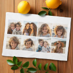 Custom Photo Collage with Square Photos Tea Towel<br><div class="desc">Use your favourite photo or pictures to make a fun keepsake to share with friends.</div>