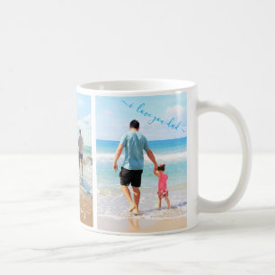 Custom Photo Collage with Text - I Love My Family Coffee Mug
