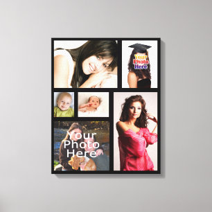 Custom Photo Collage Wrapped Canvas Print