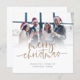 Custom Photo Company Script Merry Christmas Holiday Card