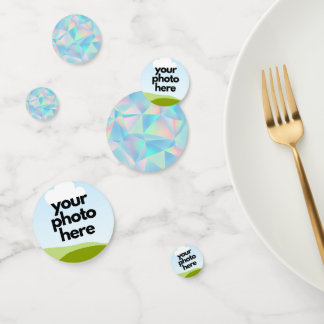 Custom Photo Confetti with Holographic Accents