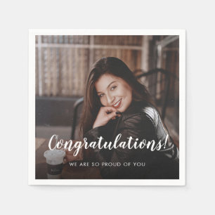 Custom Photo Congratulations Napkin