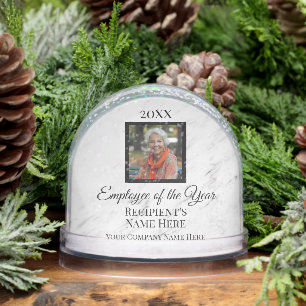 Custom Photo Corporate Employee Gift Award Snowglobe