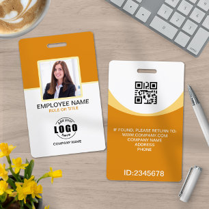 Custom photo corporate employee name tags ID badge