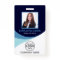 Custom Photo Corporate Employee QR Code Blue