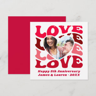 Custom Photo Couple Anniversary Card