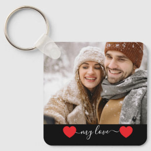 Custom Photo Couple Love Keychain