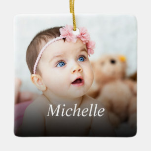 Custom Photo Create Your Own Ceramic Ornament